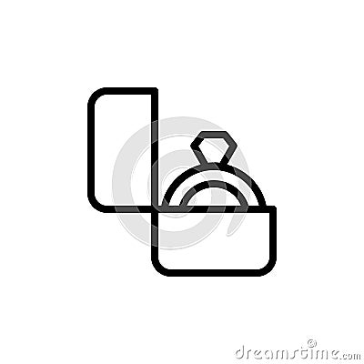 Rings, marriage, suggestion icon. Simple line, outline vector elements of marriage icons for ui and ux, website or mobile Stock Photo