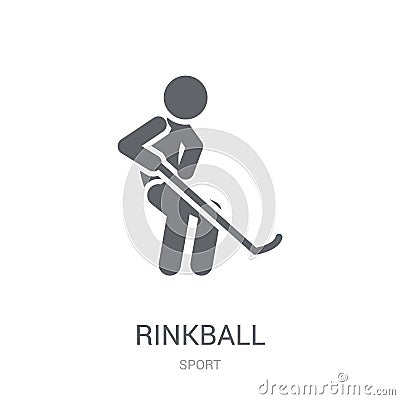 rinkball icon. Trendy rinkball logo concept on white background Vector Illustration