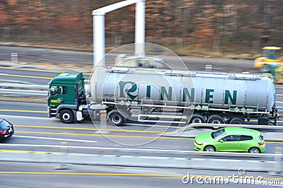 Truck on highway Editorial Stock Photo