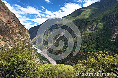 Rio Apurimac, Apurimac is upper part of Amazon river Stock Photo