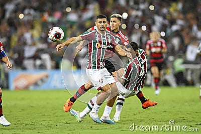 RIO, BRAZIl, 2023, Carioca Championship, Fluminense vs Flamengo Editorial Stock Photo