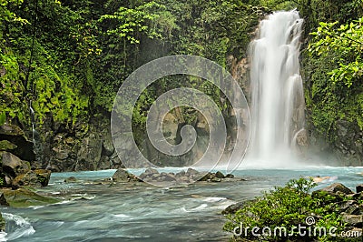 Rio Celeste Falls Stock Photo