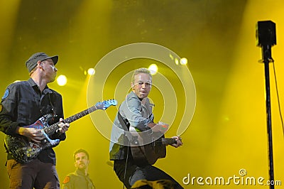 Coldplay lead singer Chris Martin Editorial Stock Photo