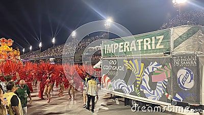 Energy of the world-renowned 2023 Carnaval Parade. Editorial Stock Photo