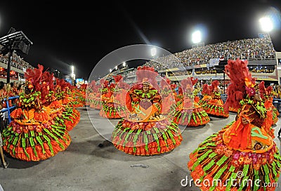 Carnaval Samba Dancer Brazil Editorial Stock Photo