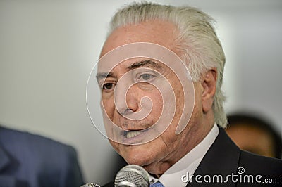 The president of Brazil Michel Temer Editorial Stock Photo