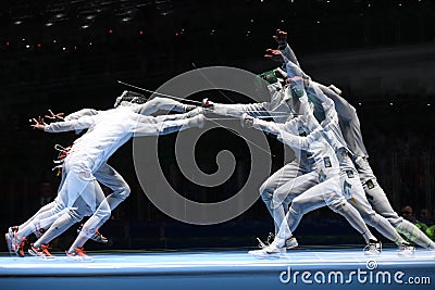 Fencing competition Editorial Stock Photo