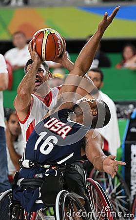 Paralympics Games 2016 Basketball Editorial Stock Photo