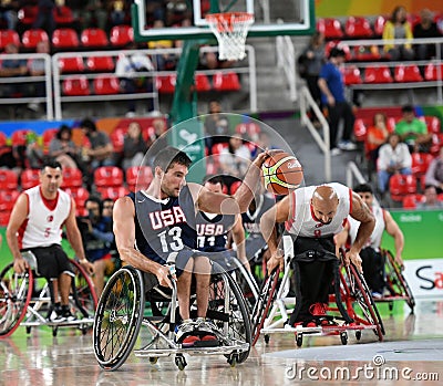 Paralympics Games 2016 Basketball Editorial Stock Photo