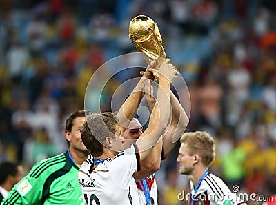 World Cup final game between Germany and Argentina at Maracana Stadium Editorial Stock Photo