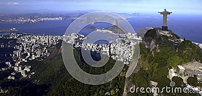 Rio De Janeiro - Christ the Redeemer - Brazil Editorial Stock Photo