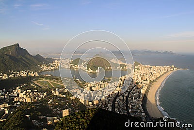 Rio de Janeiro from Dois IrmÃ£os Stock Photo