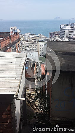 Rio De Janeiro favela Brazil Editorial Stock Photo