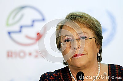 Michelle Bachelet Editorial Stock Photo