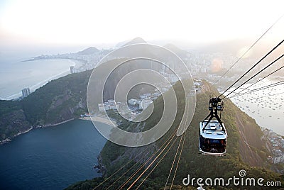 Rio de Janeiro, view from Sugar Loaf Editorial Stock Photo