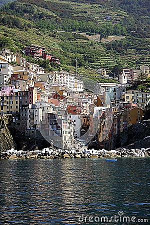 Rio Maggiori Village Stock Photo