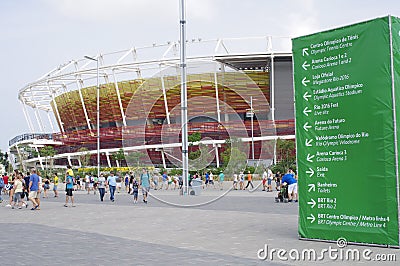 Rio2016 Olympic Tennis Center Editorial Stock Photo