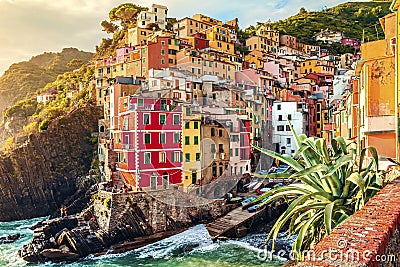 Riomaggiore, Cinque Terre, Italy Stock Photo