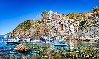 Riomaggiore, Cinque Terre, Italy Stock Photo