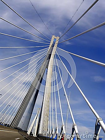 Rio Antirio Bridge Stock Photo