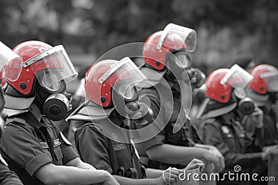 Riot Gear Stock Photo