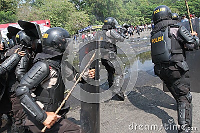 Riot police Editorial Stock Photo