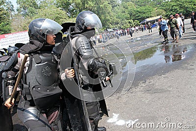 Riot police Editorial Stock Photo