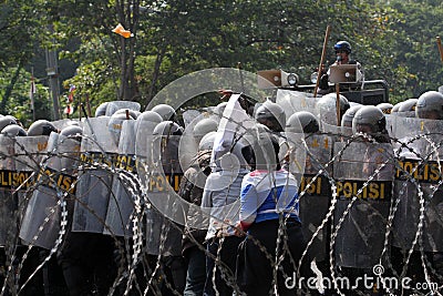 Riot police Editorial Stock Photo