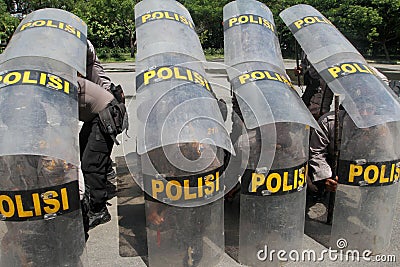 Riot police Editorial Stock Photo