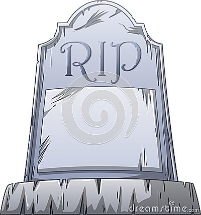 RIP Grave Vector Illustration