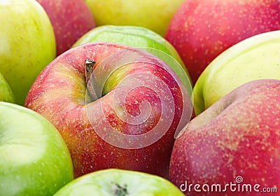 Ripe apple fruit Stock Photo