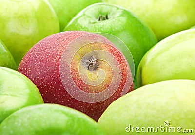 Ripe apple fruit Stock Photo