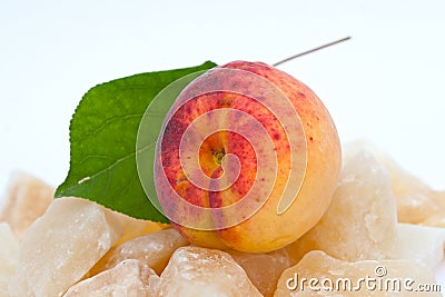 Ripe apricot Stock Photo