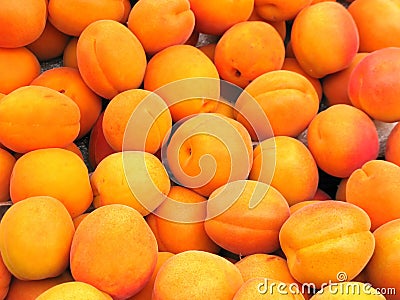 Ripe apricot fruit Stock Photo