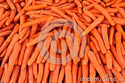 Ripe carrot - food background Stock Photo