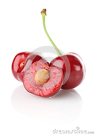 Ripe cherry Stock Photo