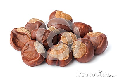 Ripe chestnuts Stock Photo