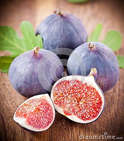 Ripe fresh Fig Stock Photo