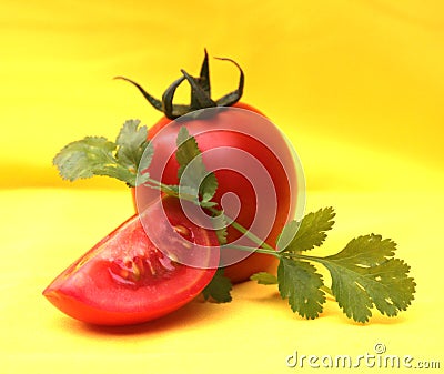 These are ripe and fresh tomato stock photo image. Stock Photo