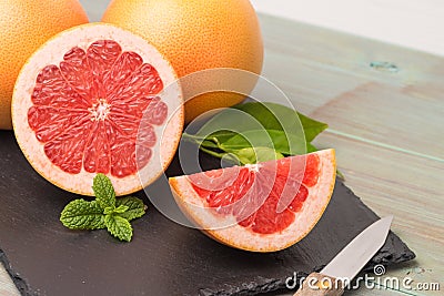 Ripe grapefruit Stock Photo