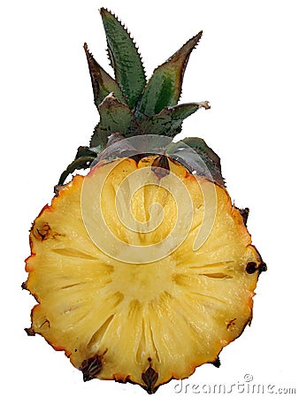 Ripe juicy pineapple Stock Photo