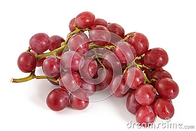 Ripe juicy red grapes with large berries Stock Photo