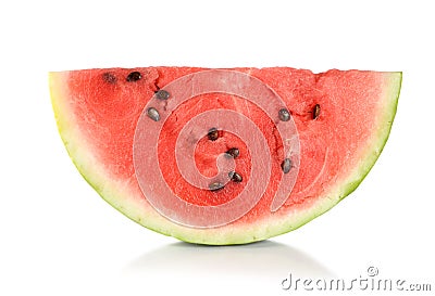 Ripe juicy watermelon isolated Stock Photo