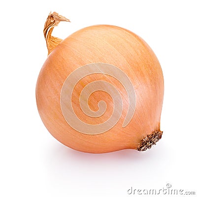 Ripe onion isolated on white background Stock Photo