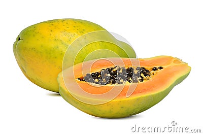 Ripe papaya Stock Photo