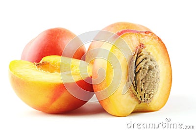 Ripe peaches Stock Photo