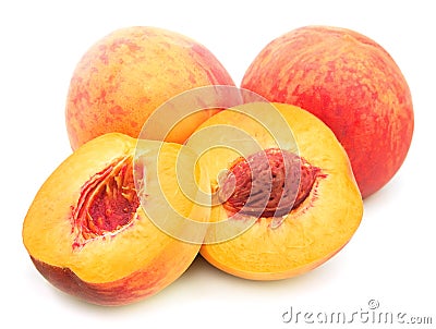 Ripe peaches Stock Photo