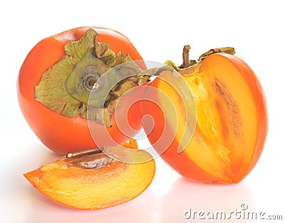 Ripe persimmon Stock Photo