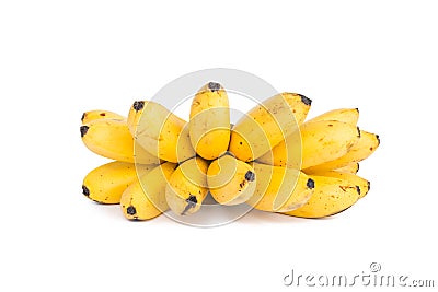 Ripe Pisang Mas banana Stock Photo