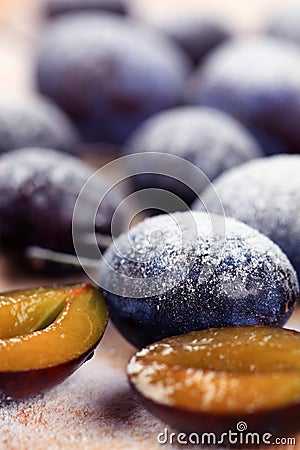 Ripe plums Stock Photo